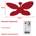 Ventilador Teto Econômico Potente Cozinha 4 Pás Ventax 127v