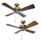 Ventilador Teto Hunter Fan Bay Port 4 Pás 220V Metal Antigo S