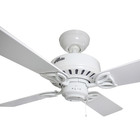Ventilador Teto Hunter Fan Bayport Branco 4 Pás dupla face 22
