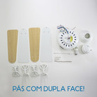 Ventilador Teto Hunter Fan Bayport Branco 4 Pás dupla face 22