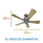 Ventilador Teto Hunter Níquel Fan Orbit 5 Pás 127v St50024