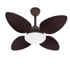Ventilador Teto Marrom 4 Pás Pétalo Silencioso Ventax 220v