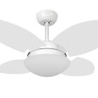 Ventilador Teto Mini Pétalo Branco Com Controle Remoto 220v