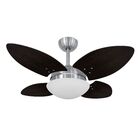Ventilador Teto Mini Pétalo Escovado C Controle Remoto 110 V
