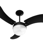 Ventilador Teto Montana Lustre Plástico  + Controle Rem - Pre