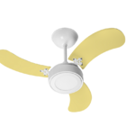 Ventilador Teto New Led Colors Branco 3 Pás Amrl 220v 130 W
