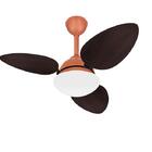 Ventilador Teto Pétalo Cobre Potente Sala 3 Pás Ventax 220v