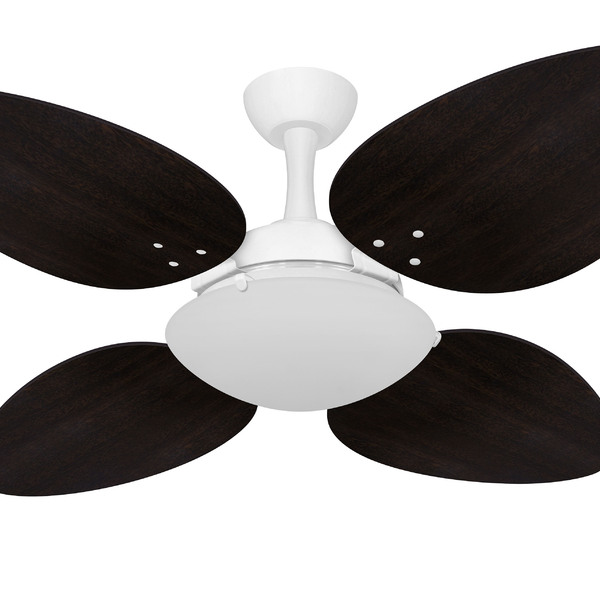 Ventilador Teto Potente Sala Trevo 4 Pás Tabaco Ventax 220v