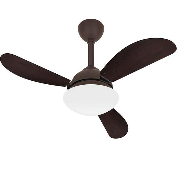 Ventilador Teto Potente Varanda Fly Marrom 3 Pás Ventax 220v
