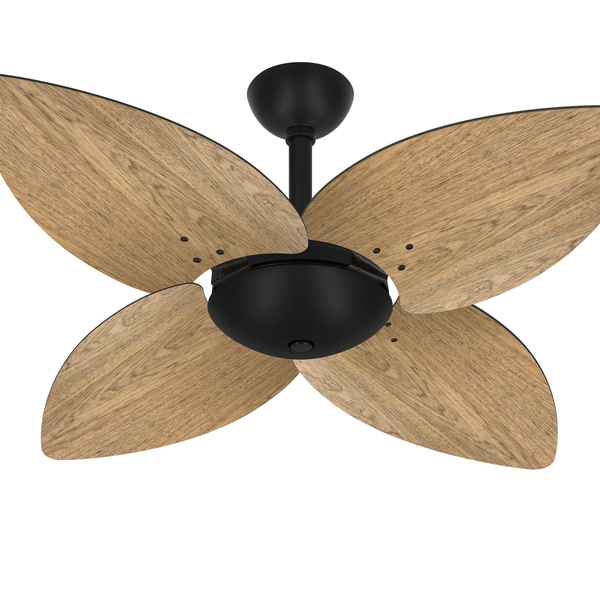 Ventilador Teto Preto 4 Pás Freijó Winds Potente Ventax 220v