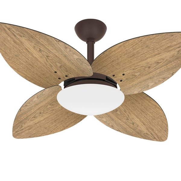 Ventilador Teto Preto Winds 4 Pás Madeira Turbo Ventax 110v