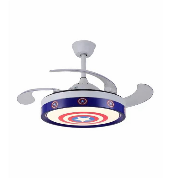 Ventilador Teto Retratil Infantil Led Bluetooth 1368