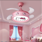 Ventilador Teto Retratil Infantil Led Bluetooth Hello Kitty