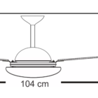 Ventilador Teto Sala Luxo Potente Silencioso Preto 220v
