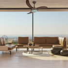 Ventilador Teto Sala Moderno Luxo Silencioso Marrom 220v