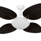 Ventilador Teto Silencioso Turbo 4 Pás Tabaco Ventax 127v