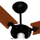 Ventilador Teto Super Delta Preto/mogno Motor Grande 127v