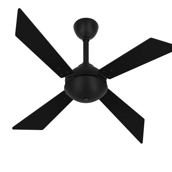 Ventilador Teto Tech Preto 4 Pás Turbo Econômico Ventax 220v