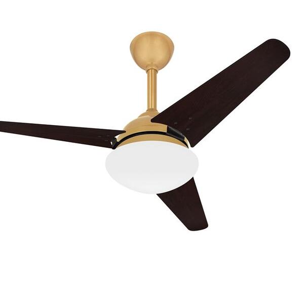 Ventilador Teto Turbo Sala Dourado Breeze 3 Pás Ventax 110v