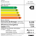 Ventilador Teto Turbo Varanda Sala 3 Pás Pétalo Ventax 220v