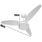 Ventilador Teto Wind Light Silent Luminária Plafon Led 18w Re