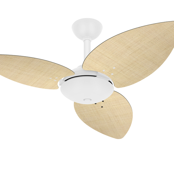 Ventilador Teto Winds 3 Pás Palha Turbo Branco Ventax 110v