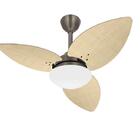 Ventilador Teto Winds Bronze Turbo 3 Pás Palha Ventax 110v