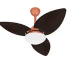Ventilador Teto Winds Cobre 3 Pás Palha Potente Ventax 110v