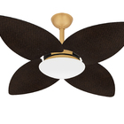 Ventilador Teto Winds Dourado 4 Pás Palha Turbo Ventax 220v