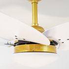 Ventilador Teto Winds Dourado Potente Sala 4 Pás Ventax 110v