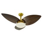 Ventilador Teto Winds Dourado Silencioso 3 Pás Ventax 110v