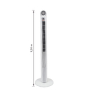 Ventilador Torre Maxximos Ellegant TS1200 Branco e Prata 127V Spirit
