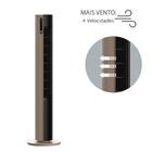 Ventilador Torre Spirit 1,10cm 220V Marrom Esterilizador