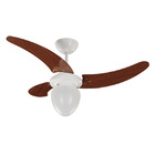 Ventilador Tron Buzios Max Branco/Mogno 3 Pás GL 110V