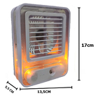 Ventilador Umidificador Agua Led Usb Touch Mesa 3 Velocidades