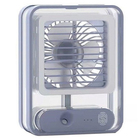 Ventilador Umidificador Agua Led Usb Touch Mesa 3 Velocidades