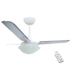 Ventilador Unions Branco 220v 3 Pás Transparentes E Controle