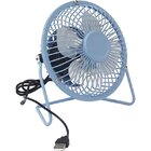 Ventilador Usb Portatil Silencioso Preto/azul
