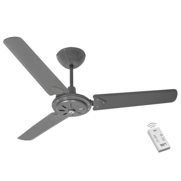 Ventilador Vanna Grafite 220v 3 Pás E Controle Remoto
