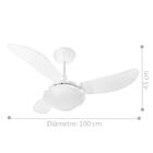 Ventilador Veneza 3 Pás 220v Branco