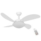 Ventilador Ventax Fresh Air 4pás Branco 127v Controle Remoto