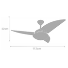 Ventilador Ventax Uno Class Branco 127V Controle Remoto