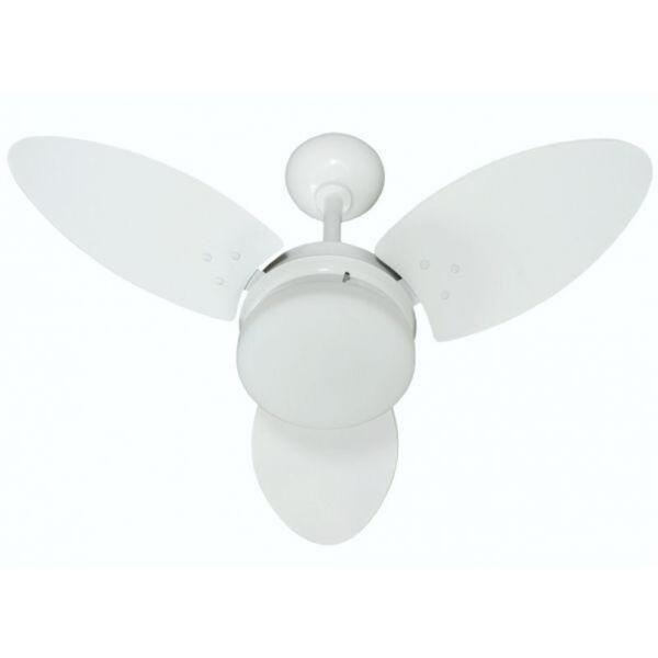 Ventilador Ventura Branco MDF 110V 3 Pás Brancas