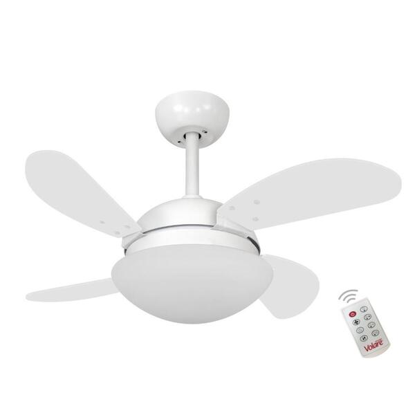 Ventilador Volare Fly Mini Branco 127v E Controle Remoto