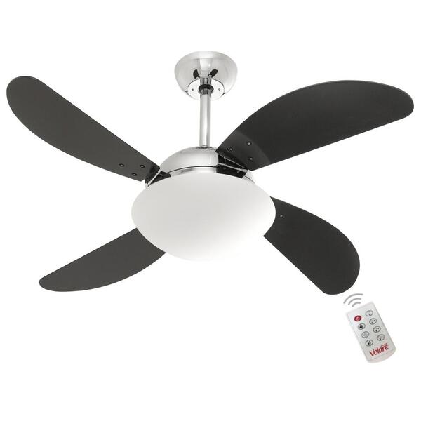Ventilador Volare Fly Preto 220v E Controle Remoto