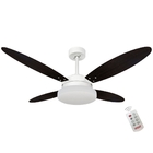 Ventilador Volare Lanai Branco Tabaco 127v E Controle Remoto