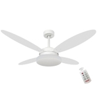 Ventilador Volare Lanai Branco Tabaco 127v E Controle Remoto