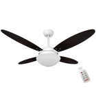 Ventilador Volare Lanai Branco Tabaco 220v E Controle Remoto