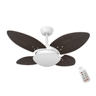 Ventilador Volare Mini P Palmae Tabaco 127v Controle Remoto