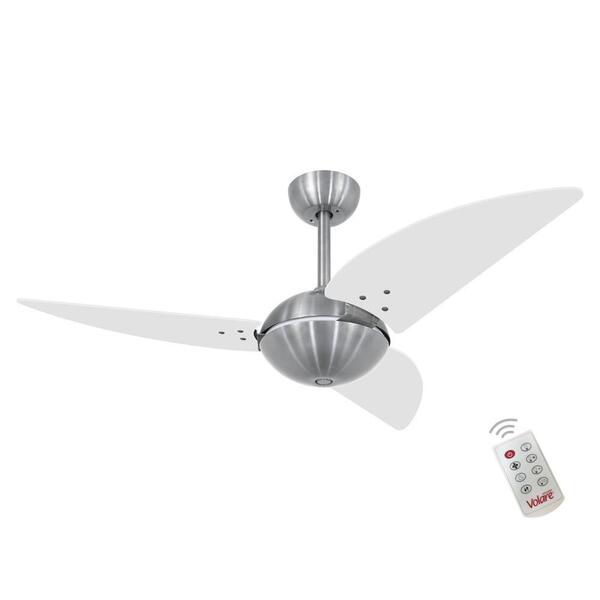 Ventilador Volare Off Class Branco 127v E Controle Remoto
